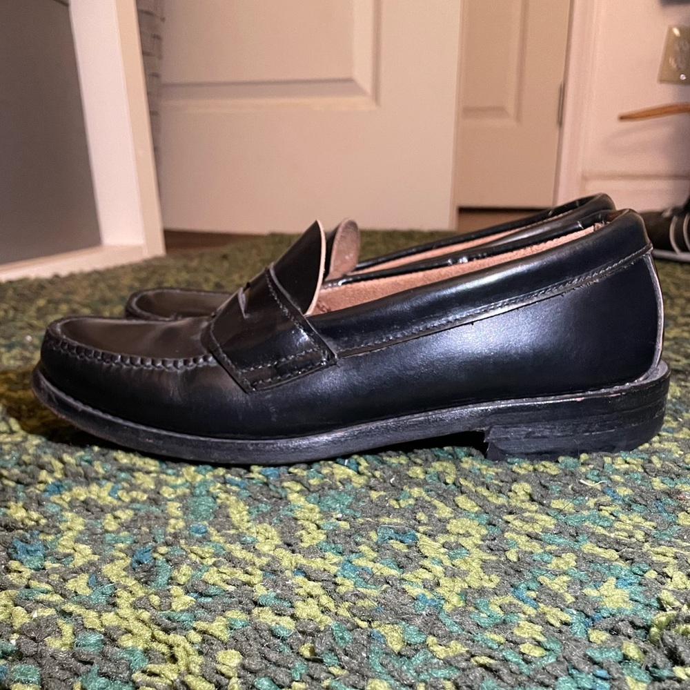 Used Russell Moccasin Loafers Black